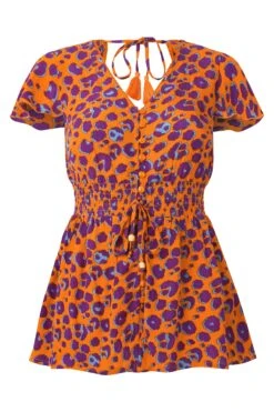 Joe Browns Lana Bluse Mit Tierfellmuster -Angebote Stil Welt Store Q40706s5