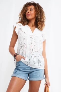 Joe Browns Bonnie Top Mit Lochstickerei