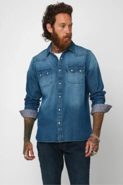 Joe Browns Loved And Lived In Denim Hemd